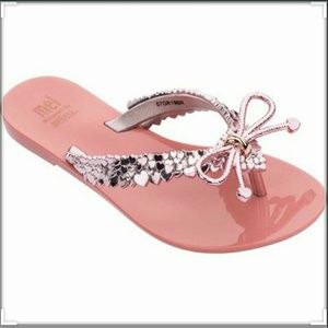 Mini Melissa Mel Harmonic Chrome III Thong Sandal